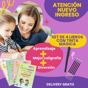 Súper Set de 4 Libros Mágicos